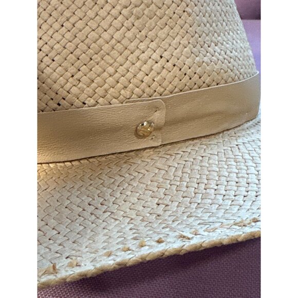 Janessa Leone Simone Hat in Sand Large New Womens Beach Festival - Picture 9 of 16